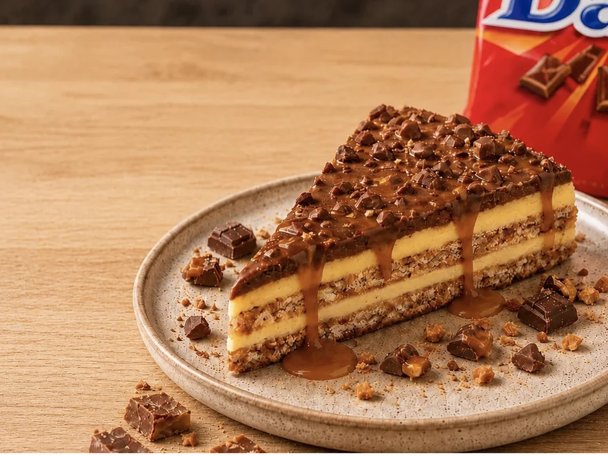 Tarte au daim 🍫🍫🍫🍫🍫 - plat du restaurant italien LE 55 à Suresnes