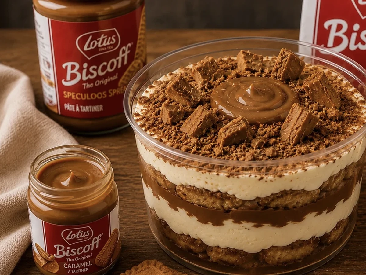 Tiramisu Caramel et Spéculoos 🍪 - plat du restaurant italien LE 55 à Suresnes
