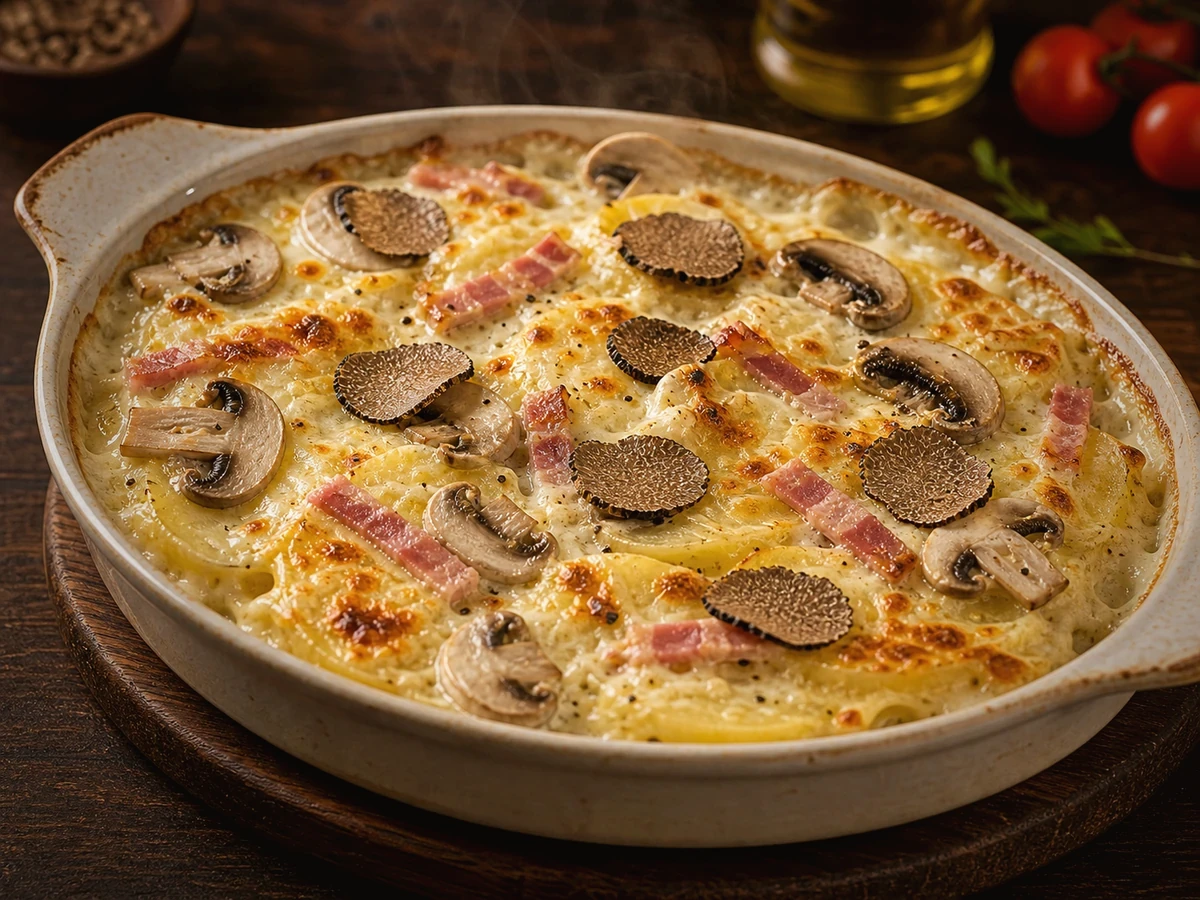 Truffe - plat du restaurant italien LE 55 à Suresnes