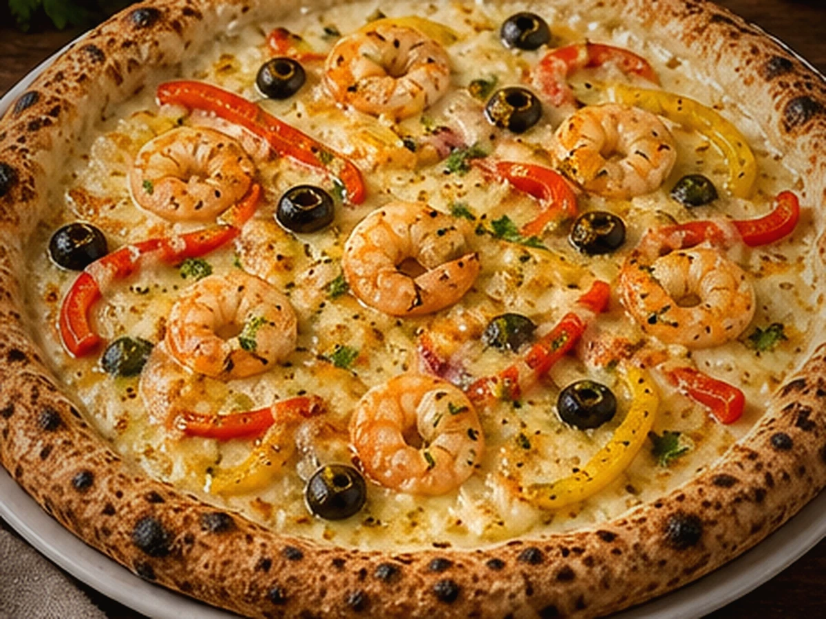 Crevettes - plat du restaurant italien LE 55 à Suresnes